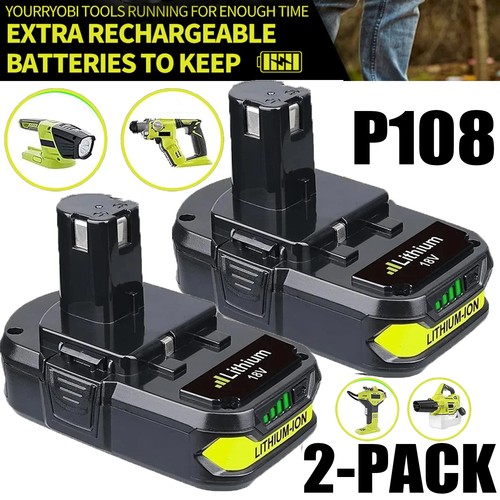 2pack for ryobi 18v 0ah - 18v, 4.0ah