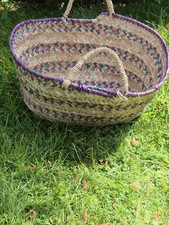 vintage Rafia shopping basket