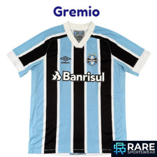AUTHENTIC GREMIO (BRAZIL) 2021-22 HOME FOOTBALL SHIRT LARGE ADULT UMBRO (V GOOD)