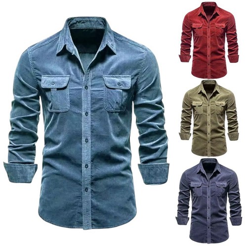 Men corduroy shirt - men's, slim