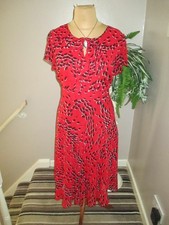 DEBENHAMS BLACK AND RED DRESS