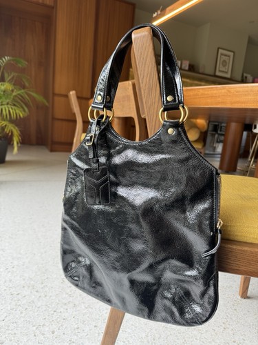 Ysl muse black - patent, leather