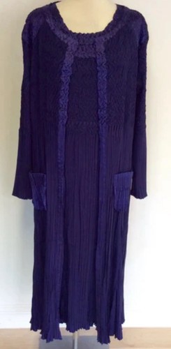 Chesca purple crinkle pleated - chesca,