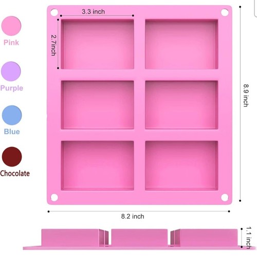 Pack silicone rectangle soap - 4,