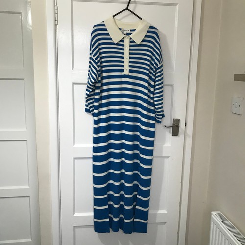 Bnwt jaeger blue white stripe - blue,