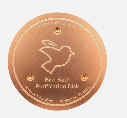 Bird bath copper disk - copper, 99.9%