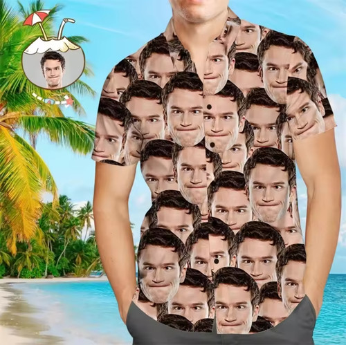 Mens custom printed button - custom,
