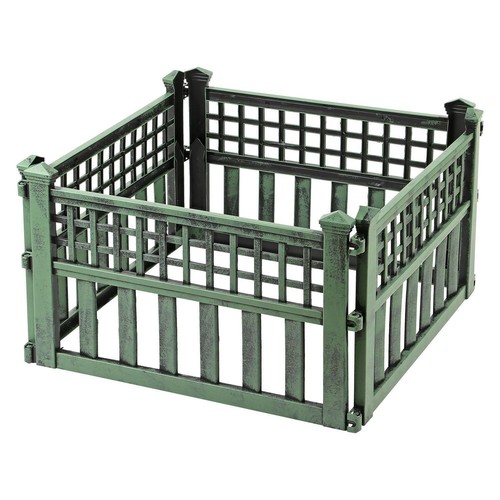 Green plastic fence - green,