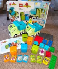 Lego Duplo 10987 Recycling Garbage Truck 2023 BRAND Two garbage trucks and part