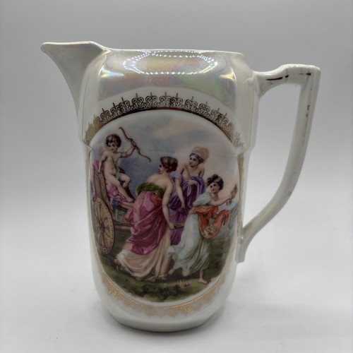 Vintage pearl lustre jug - pearl,
