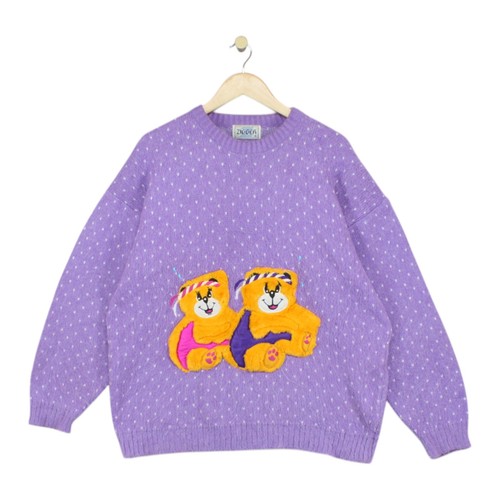 Vintage teddy bear jumper - teddy,