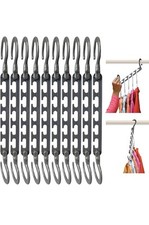 Clothes Hangers Organiser Space Saving Closet Magic Rack Multi Use X10