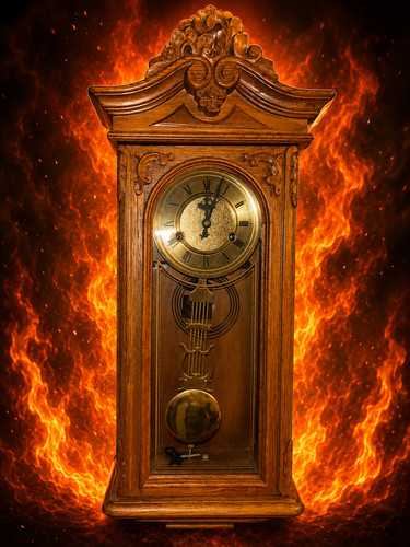 Wall clock vintage - d&a,