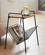 Small Side Table Magazine Rack Shelf Wooden Coffee/Lamp/End Storage Stand Table