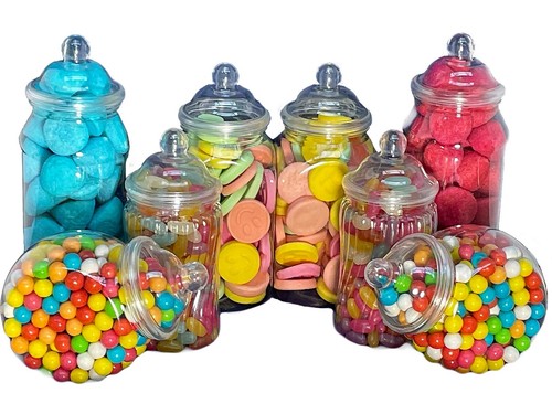 Retro plastic sweet jars two - 8,