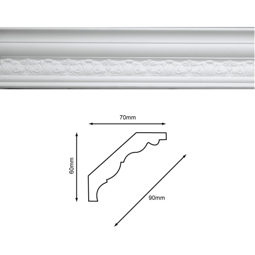Sample coving cornice - sample, of