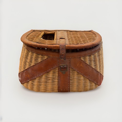 Vintage wicker fishing - wicker,