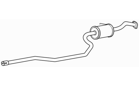 Centre exhaust middle silencer - exhaust,