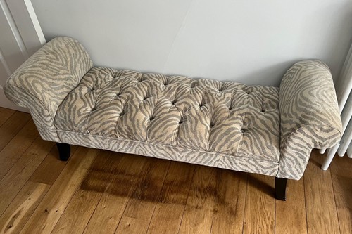 Zebra print chaise - zebra, longue