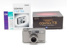 CONTAX T3 P&S Compact Camera - Silver 70 Years Limited Edition "Boxed Mint" 5748