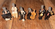 Vintage African Americana Miniature Jazz Band Figurine Collection