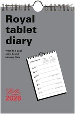 Letts 2026 Diary Business Weekly Tablet Wall Calendar Royal Tablet