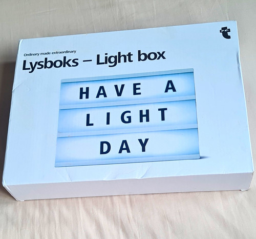 Lysboks led light box - light, message
