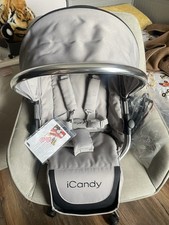 iCandy Peach 2 Blossom Lower Converter Seat Unit Silver Mint 