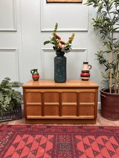 Mid Century Retro Teak Sideboard, Record Cabinet By Nathan, Danish Gplan Style