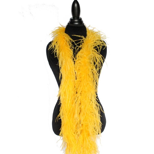 Gold yellow 2ply ostrich - yellow,