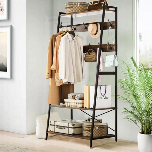 Brown coat rack 1 - coat, hall
