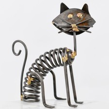 Handmade Metal Sitting Cat