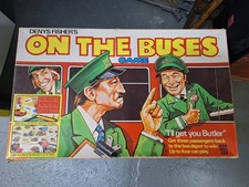 Vintage 1973 ON THE BUSES Board Game by Denys Fisher 100% Complete Family