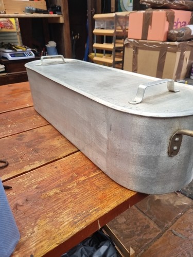 Large aluminium fish kettle - large,