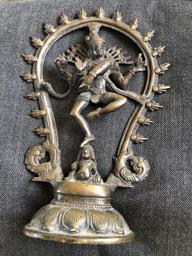 Brass shiva statue - brass,