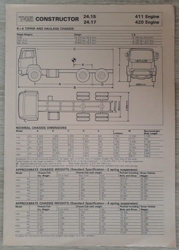Leyland t45 constructor - leyland,