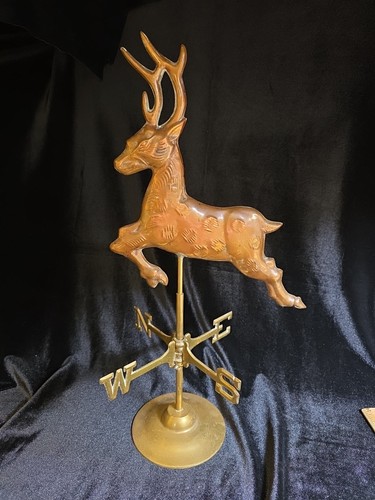 Vtg copper brass - brass, deer