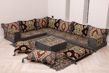 Arabic Living Room Sofa Set, Corner Floor Seating, Arabic Majlis Seating Sofa
