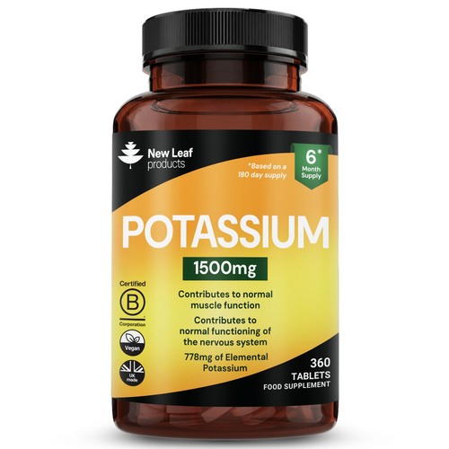 Potassium 1500mg 360 tablets - 1500mg,
