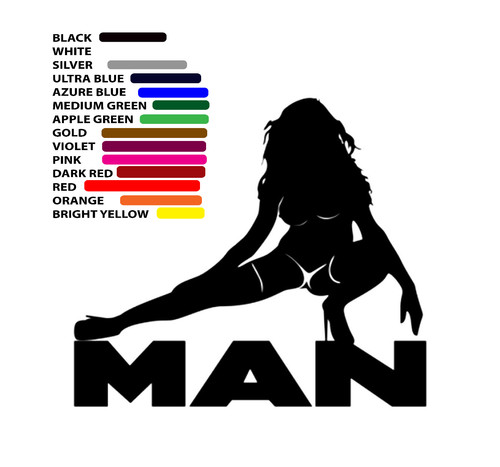 Man truck decals - man,