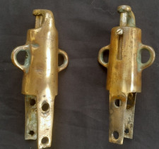 A pair of vintage Bronze