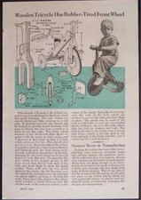 Wooden Tricycle 1945 How-To