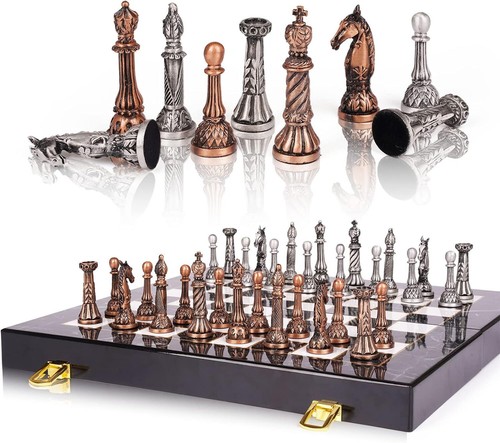 Vintage chess set marble - chess,
