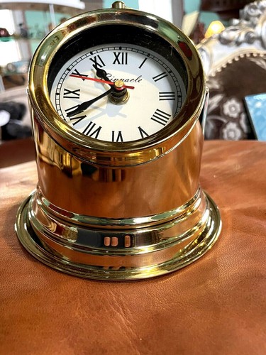 Binnacle clock brass nautical - brass,