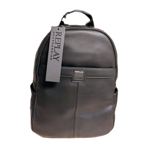 Replay black faux - replay, leather