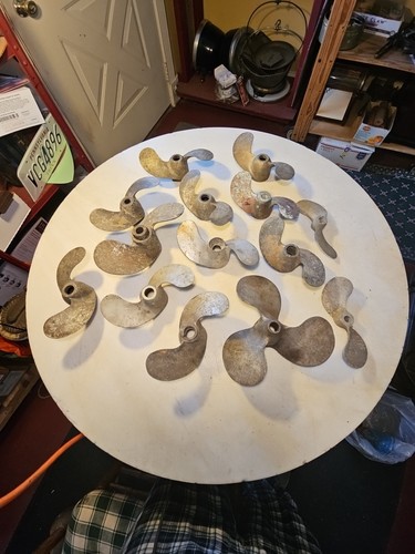 Antique boat motor propellers - motor,