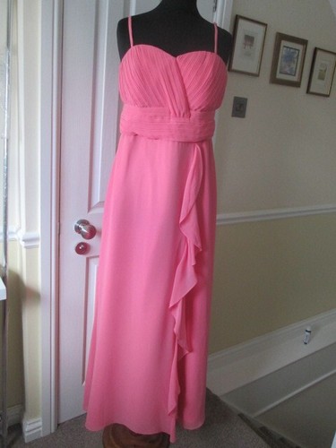 Coral peach thin strap maxi - thin,