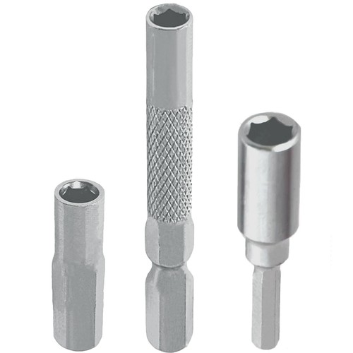 Bit adapter 4mm hex - bit, 1/4