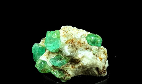 Emerald step crystal group - emerald,