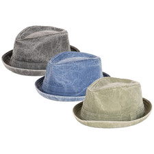 Mens Cotton Pork Pie Hat